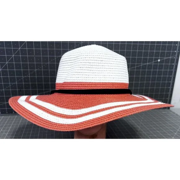 Columbia Womens Global Adventure Packable Hat II L/XL White & Peach NWT - Picture 1 of 9